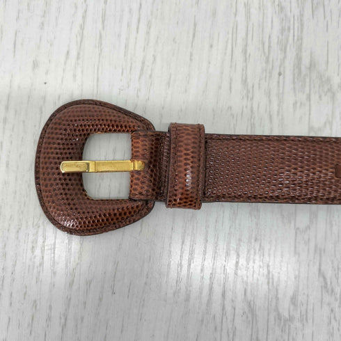サルヴァトーレフェラガモ Salvatore Ferragamo リザード型押し レザーベルト レディース