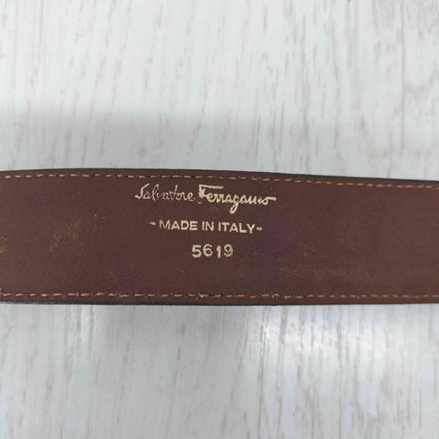 サルヴァトーレフェラガモ Salvatore Ferragamo リザード型押し レザーベルト レディース