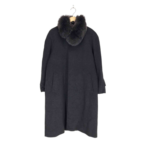GRAND GEORGE cashmere fur カシミヤ100% ファーロングコート メンズ JPN:L