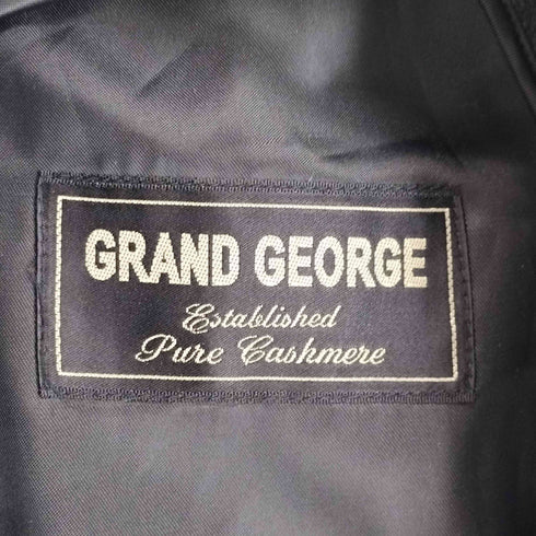 GRAND GEORGE cashmere fur カシミヤ100% ファーロングコート メンズ JPN:L