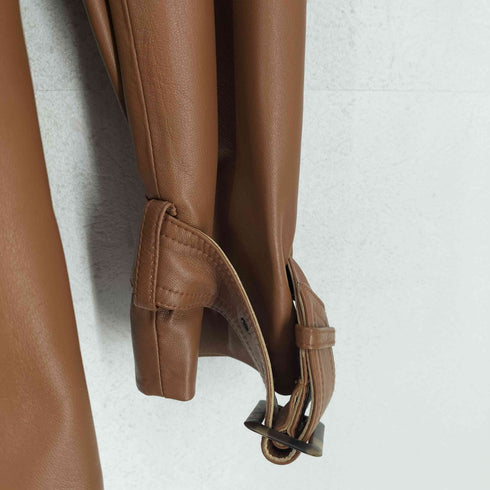 LaTorre lamb leather レザーショートトレンチコート レディース JPN:11号