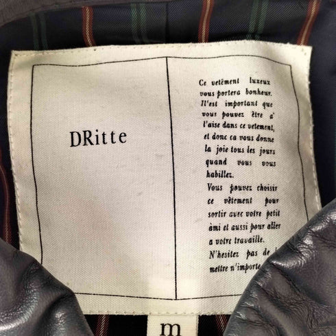 ドリット DRitte lamb leather A-2型 レザーブルゾン レディース JPN:M