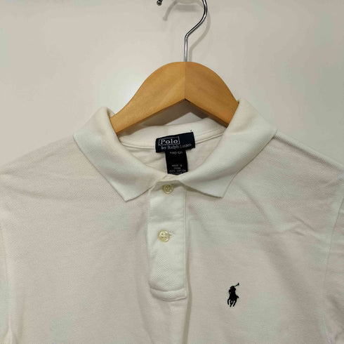 ポロバイラルフローレン Polo by RALPH LAUREN ポニー刺繍 S/S 鹿の子 ポロシャツ レディース M(10-12)