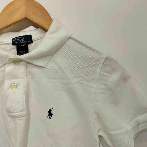 ポロバイラルフローレン Polo by RALPH LAUREN ポニー刺繍 S/S 鹿の子 ポロシャツ レディース M(10-12)