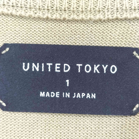 ユナイテッドトウキョウ UNITED TOKYO エンブロイダリークルーネックカーディガン メンズ JPN:1