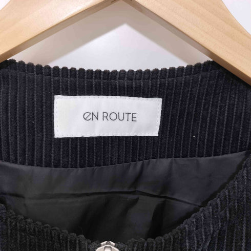 アンルート EN ROUTE コーデュロイ グログラン ノーカラー ブルゾン メンズ JPN:3