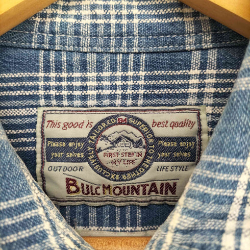 bulc mountain 配色チェック コットンシャツ メンズ JPN:L