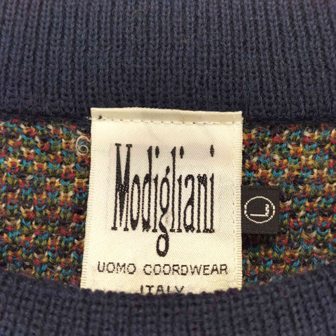 モディリアーニ Modigliani イタリア製 総柄ニットセーター メンズ import:L