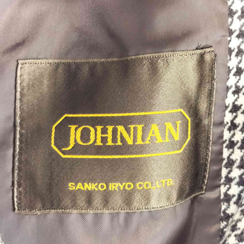 JOHNIAN ガンクラブチェック トレンチコート メンズ 160-88-100