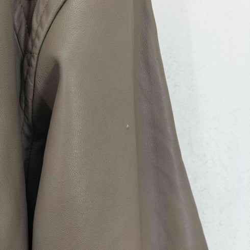 lamb leather レザーフーデッドコート レディース FREE