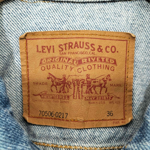 リーバイス Levis 90s USA製 70506-0217 4th デニム トラッカージャケット メンズ US:36