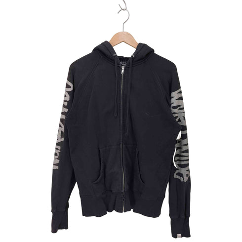 ステューシー Stussy 袖プリント ジップアップパーカー メンズ JPN:M