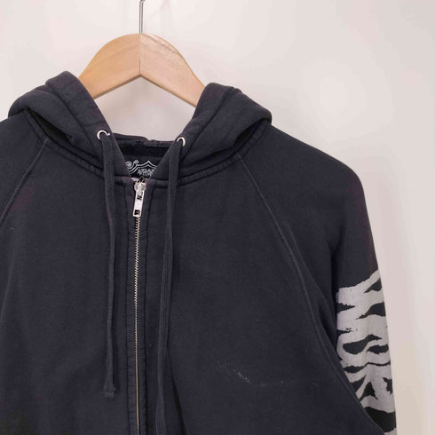ステューシー Stussy 袖プリント ジップアップパーカー メンズ JPN:M