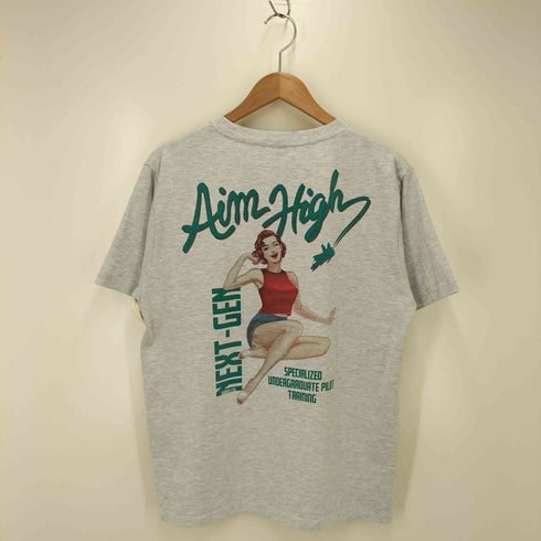 アヴィレックス AVIREX ピンナップガール プリントクルーネックTシャツ メンズ JPN:L
