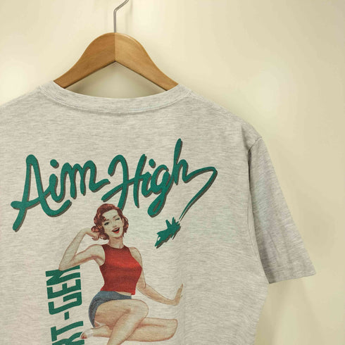 アヴィレックス AVIREX ピンナップガール プリントクルーネックTシャツ メンズ JPN:L