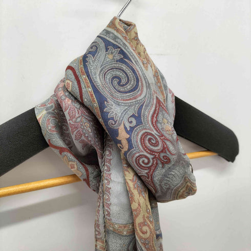 エトロ ETRO 総柄 シルクスカーフ レディース