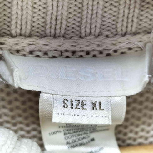 ディーゼル DIESEL コットン ドライバーズニット ジップアップ メンズ import:XL