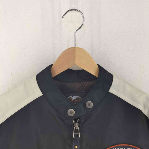 ハーレーダビッドソン HARLEY-DAVIDSON 短丈 ナイロン ジャケット メンズ import:M