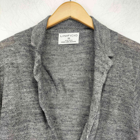 ユナイテッドアローズグリーンレーベルリラクシング UNITED ARROWS green label relaxing NM リネン ノッチカーディガン メンズ JPN:S