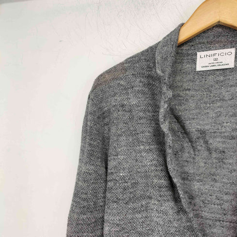 ユナイテッドアローズグリーンレーベルリラクシング UNITED ARROWS green label relaxing NM リネン ノッチカーディガン メンズ JPN:S