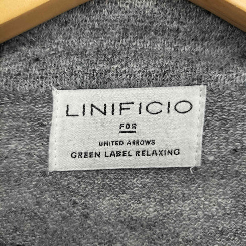 ユナイテッドアローズグリーンレーベルリラクシング UNITED ARROWS green label relaxing NM リネン ノッチカーディガン メンズ JPN:S