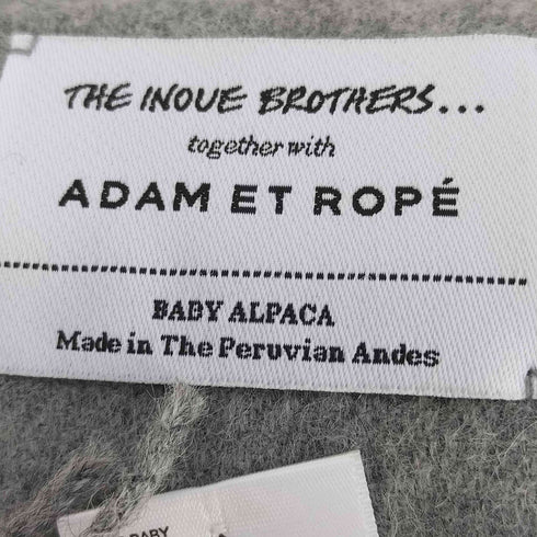 ザイノウエブラザーズ THE INOUE BROTHERS ペルー製 アルパカ フリンジ マフラー メンズ