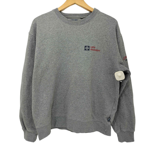 LIFE GUARD 染み込みプリント クルーネック スウェット メンズ import:M