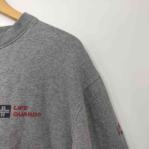 LIFE GUARD 染み込みプリント クルーネック スウェット メンズ import:M