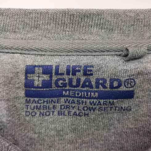 LIFE GUARD 染み込みプリント クルーネック スウェット メンズ import:M