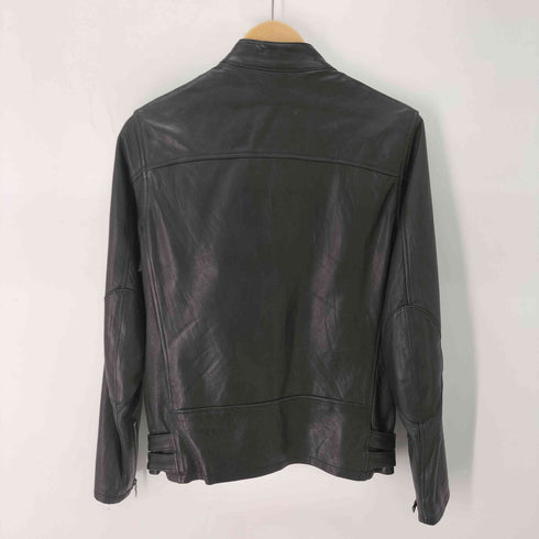 シップス SHIPS 羊革 シングルライダース ダブルジップ メンズ JPN:S