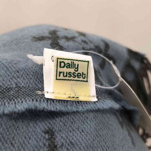 デイリーラシット Daily russet アクリル100 モノグラムマフラー レディース