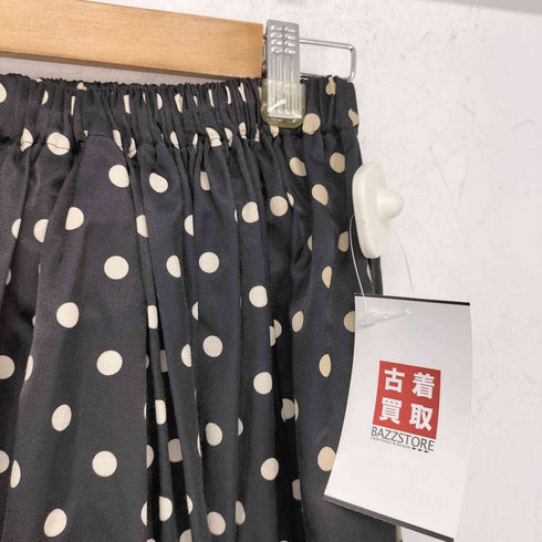トリココムデギャルソン tricot COMME des GARCONS AD2013 レーヨン混 テープデザイン ドットイージースカート レディース