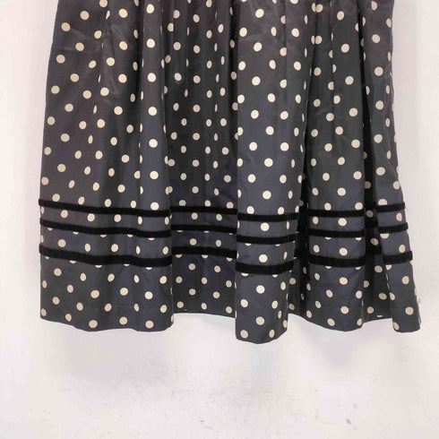 トリココムデギャルソン tricot COMME des GARCONS AD2013 レーヨン混 テープデザイン ドットイージースカート レディース