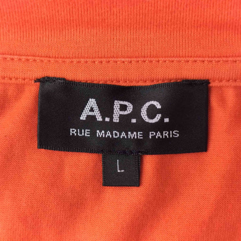 アーペーセー A.P.C. ロゴプリントクルーネックTシャツ メンズ JPN:L
