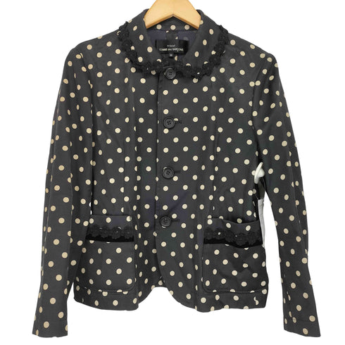 トリココムデギャルソン tricot COMME des GARCONS AD2013 レーヨン混 テープデザイン ドットテーラードジャケット レディース JPN:M