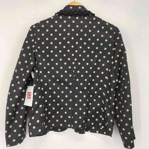 トリココムデギャルソン tricot COMME des GARCONS AD2013 レーヨン混 テープデザイン ドットテーラードジャケット レディース JPN:M