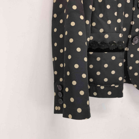 トリココムデギャルソン tricot COMME des GARCONS AD2013 レーヨン混 テープデザイン ドットテーラードジャケット レディース JPN:M
