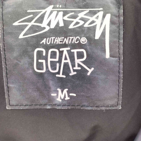 ステューシー Stussy AUTHENTIC GEAR 00s ハイネック リップストップ ナイロン ダウンベスト メンズ import:M