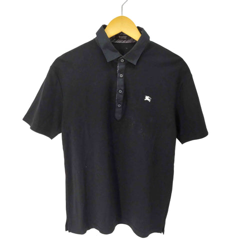 バーバリーブラックレーベル BURBERRY BLACK LABEL ワンポイント ポロシャツ メンズ JPN:3