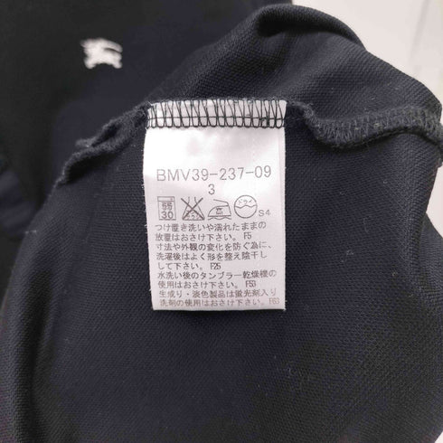 バーバリーブラックレーベル BURBERRY BLACK LABEL ワンポイント ポロシャツ メンズ JPN:3