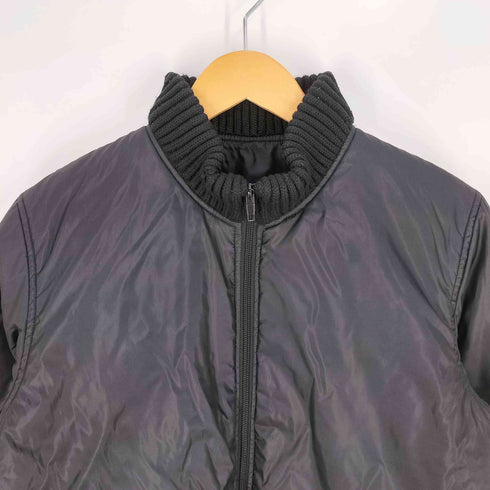 レフトハンドバイマッシモオスティ Left Hand by Massimo Osti Left Hand by Massimo Osti 90S イタリア製 襟ニット フラップポケット ナイロン ブルゾンジャケット メンズ FR:42