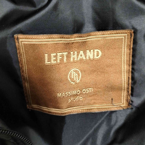 レフトハンドバイマッシモオスティ Left Hand by Massimo Osti Left Hand by Massimo Osti 90S イタリア製 襟ニット フラップポケット ナイロン ブルゾンジャケット メンズ FR:42