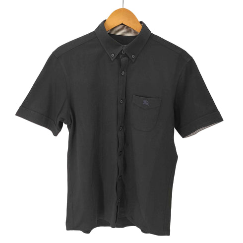 バーバリーブラックレーベル BURBERRY BLACK LABEL ボタンダウン 半袖シャツ メンズ JPN:3