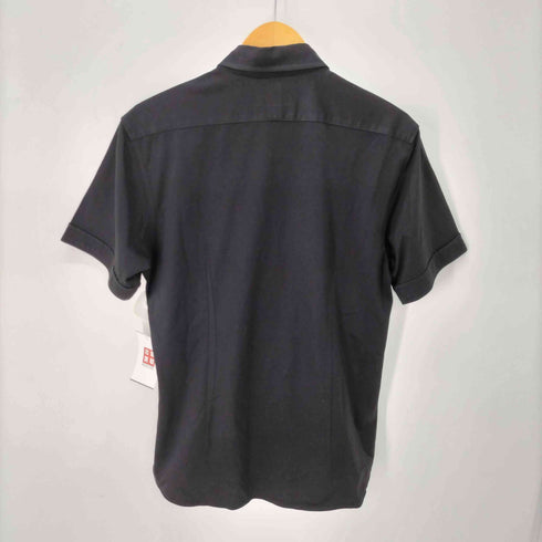 バーバリーブラックレーベル BURBERRY BLACK LABEL ボタンダウン 半袖シャツ メンズ JPN:3