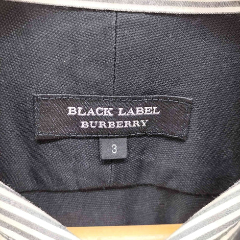 バーバリーブラックレーベル BURBERRY BLACK LABEL ボタンダウン 半袖シャツ メンズ JPN:3