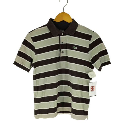 ラコステ LACOSTE S/S ボーダー ポロシャツ レディース JPN:2