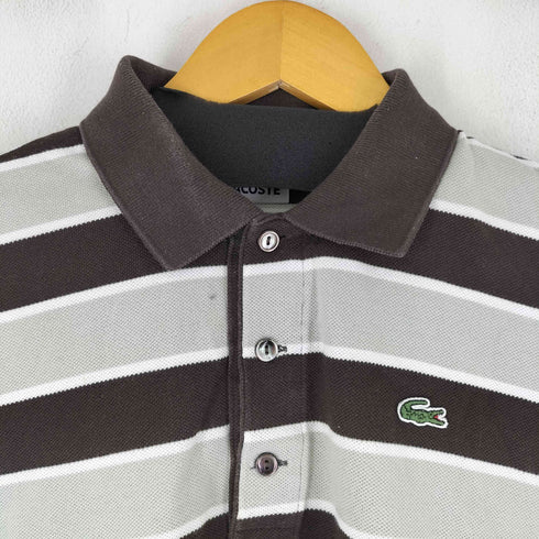 ラコステ LACOSTE S/S ボーダー ポロシャツ レディース JPN:2