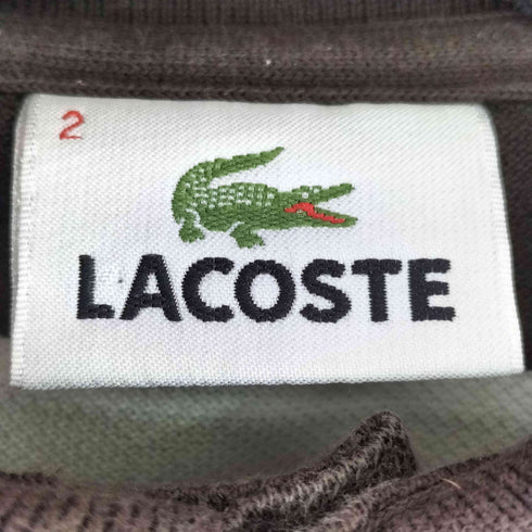 ラコステ LACOSTE S/S ボーダー ポロシャツ レディース JPN:2