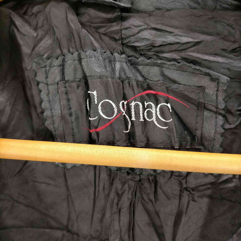 Cognac レザー チェスター コート レディース import:L