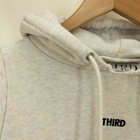 third magazine ロゴ刺しゅう プルオーバーパーカー レディース